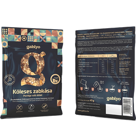 Gabiyo Köleses zabkása étcsokoládéval, földimogyoróval 45 g