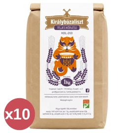 Garat Malom KBL-200 teljes kiőrlésű királybúzaliszt 10×1 kg-os gazdaságos csomag