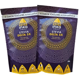 Inka Sweet Stevia Delta 5x DUO 2×200 g – mellékízmentes természetes stevia édesítő cukorhelyettesítő csomag