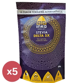 Inka Sweet Stevia Delta 5x csomag 5×200 g – mellékízmentes természetes stevia édesítő cukorhelyettesítő nagyobb kiszerelés