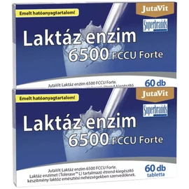 JutaVit Laktáz enzim Forte DUO 2X60 db – laktáz enzim tabletta tejcukor érzékenyek számára