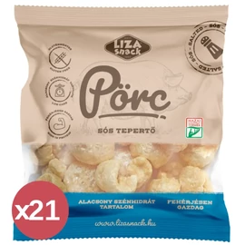 Liza Snack Tepertő pörc sós 21x30 g, ropogós magyar snack tradicionális ízzel