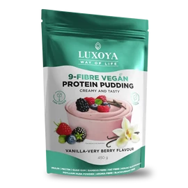 LUXOYA 9-Fibre Vegan Protein Pudding 45 g - Vanília-Bogyós gyümölcs ízű