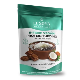 LUXOYA 9-Fibre Vegan Protein Pudding 450 g - Rum-Kókusz ízű