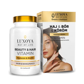 LUXOYA BEAUTY &amp;amp; HAIR VITAMIN - HAJ &amp;amp; BŐR &amp;amp; KÖRÖM VITAMIN 60 db