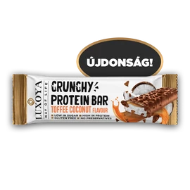 LUXOYA CRUNCHY PROTEIN BAR - ROPPANÓS FEHÉRJE SZELET 45 g - Karamella Kókusz ízű