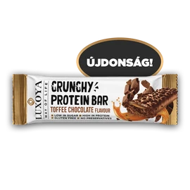 LUXOYA CRUNCHY PROTEIN BAR - ROPPANÓS FEHÉRJE SZELET 45g - Karamella Csokoládé ízű