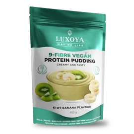 LUXOYA 9-Fibre Vegan Protein Pudding 450 g - Kiwi-Banán ízű