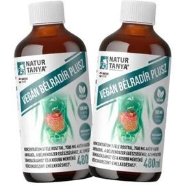 Natur Tanya® Vegán Bélradír Plusz DUO 2X480 ml – folyékony prebiotikus rostkomplex citromfű kivonattal