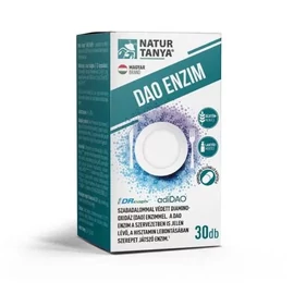 Natur Tanya DAO enzim 30 db kapszula adiDAO enzimmel, gyomorsav ellenálló DRcaps kapszulában hisztamin lebontás támogatására