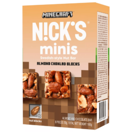 Nick's Minecraft Minis vegán mandula 8 x 20 g - Reform Nagyker