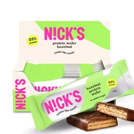 Nick's proteines ostyaszelet mogyorós 5x40 g – gluténmentes, cukormentes, fehérjedús snack