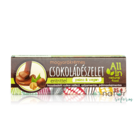 ALL IN natural food Mogyorókrémes csokoládészelet eritrittel 35 g - Reform Nagyker
