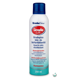 BradoLife Kéz- és bőrfertőtlenítő aeroszol 250 ml  - Reform Nagyker