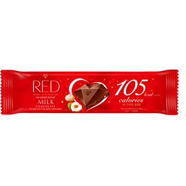 RED Delight Mogyorós és makadám diós tejcsokoládé édesítőszerekkel 26 g