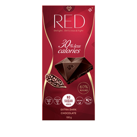 RED Delight Étcsokoládé 60%-os kakaótartalommal édesítőszerekkel 100 g