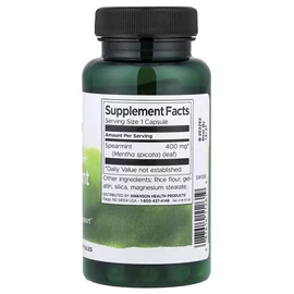 Swanson Spearmint Leaf DUO 400 mg 2X60 kapszula – fodormentalevél kapszula PCOS és hormonegyensúly támogatásához