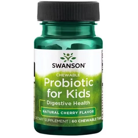 Swanson gyerek probiotikum cseresznyés rágótabletta 60 db-os csomag