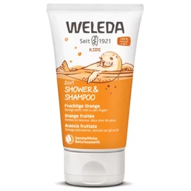 WELEDA Gyümölcsös Narancs 2in1 tusfürdő és sampon 150 ml