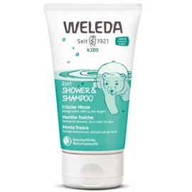 WELEDA Frissítő Mentás gyermek 2in1 tusfürdő és sampon 150 ml