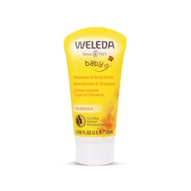 WELEDA Bio Körömvirágos natúr baba tusfürdő és sampon 20 ml