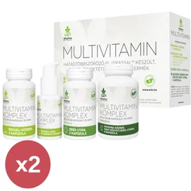 WTN Multivitamin Komplex DUO csomagolás, aktív vitaminokat és biohasznosuló ásványi anyagokat tartalmazó étrend-kiegészítő.