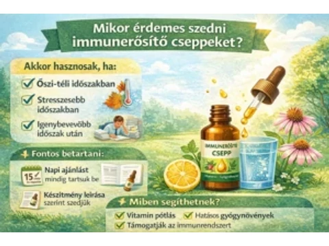 Mikor érdemes szedni immunerősítő cseppeket, és mire kell figyelni a használatukkor?