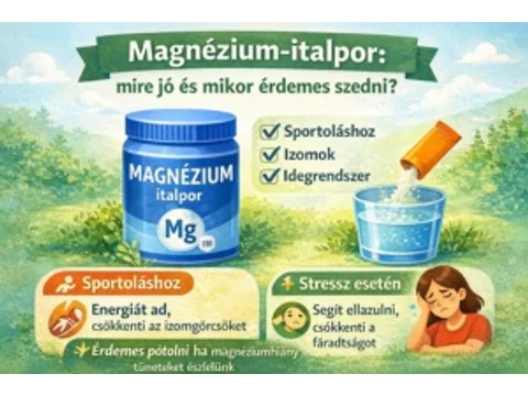 Mire jó a magnézium-italpor és mikor érdemes fogyasztani?