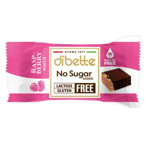 Dibette NAS málnás krémmel töltött ostyakocka, hozzáadott cukor nélkül 10 g