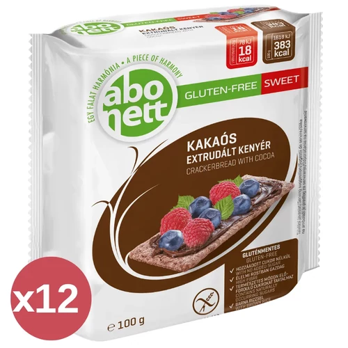 Abonett kakaós gluténmentes extrudált kenyér kínáló 12×100 g