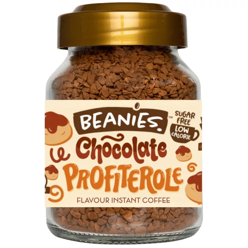 Beanies Chocolate Profiterole ízű instant kávé 50 g üvegben, cukormentes, desszert ihlette aromás kávépor