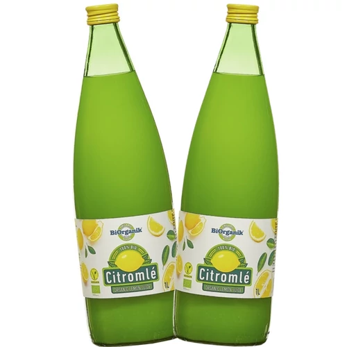 BiOrganik Bio 100% citromlé DUO 2×1000 ml ökológiai gazdálkodásból tartósítószermentes