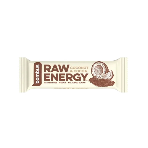 Bombus nyers energia szelet kókusz & kakaó 50 g - Reform Nagyker