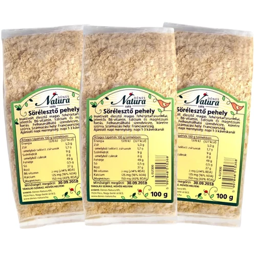 Dénes Natura sörélesztő pehely TRIO 3x100 g vegán alapanyag