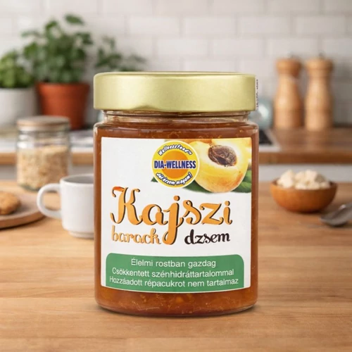 Dia-Wellness Kajszibarack lekvár csökkentett szénhidráttartalommal 380 g - Reform Nagyker