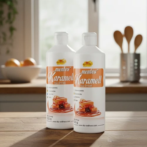 M-gel  “Mentes” Karamell ízű öntet édesítőszerrel DUO 2X500 g