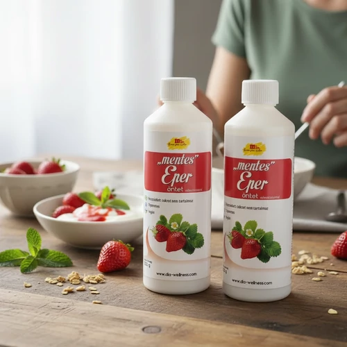 M-gel „Mentes” eper öntet édesítőszerrel DUO 2X500 g