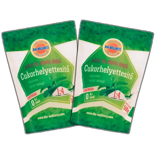 Dia-Wellness DUO Cukorhelyettesítő 1:4 2X500 g