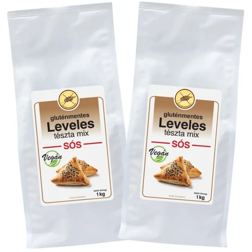 Gluténmentes Vegán Leveles tészta mix sós 1 kg cöliákiás croissant alap vegán lisztkeverék