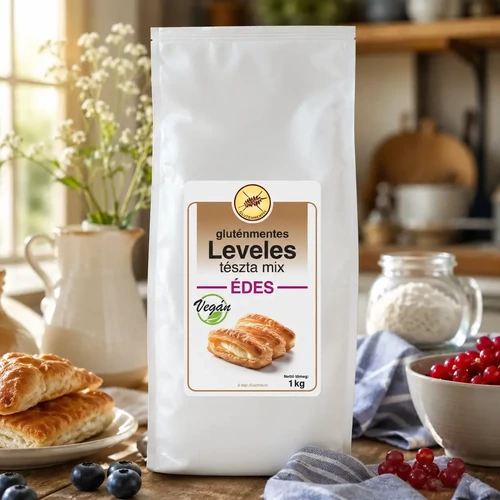Gluténmentes Vegán Leveles tészta mix édes 1 kg