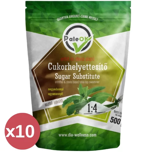 Dia-Wellness PaleOK 1:4 Cukorhelyettesítő Maxi Pack 10×500 g