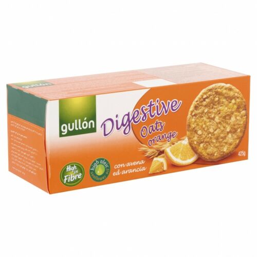 Gullón Teljes kiőrlésű keksz zabbal, naranccsal 425 g - Reform Nagyker