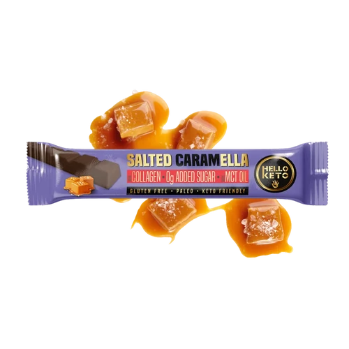 Hello Keto Sós-karamell ízű kakaóvaj-szelet édesítőszerekkel 40 g