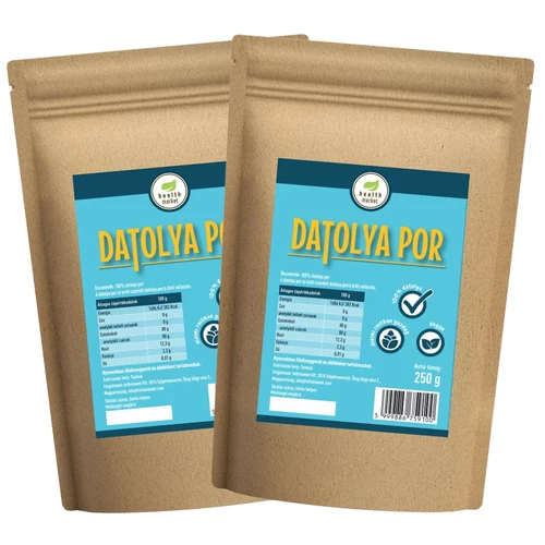Health Market Datolyapor DUO 2x250 g – természetes, gazdaságos édesítő csomag