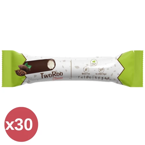 Health Market TwoRoo étcsokoládé bevonatú szelet 30x30 g kínáló csomag, egyenként csomagolt rudakkal