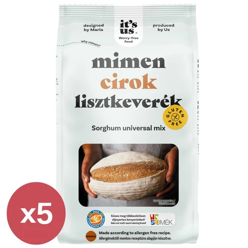 It’s us MIMEN cirok pékáru gluténmentes lisztkeverék csomag 5×1000 g
