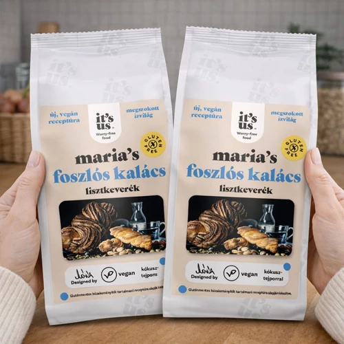 It's us MARIA'S Foszlós kalács sütemény lisztkeverék DUO 2X500 g