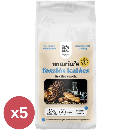 It’s us MARIA’S foszlós kalács sütemény lisztkeverék csomag 5×500 g