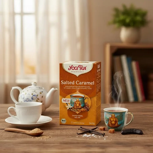 YOGI TEA BIO Sós karamell tea 17x2 g – bio fűszertea, koffeinmentes