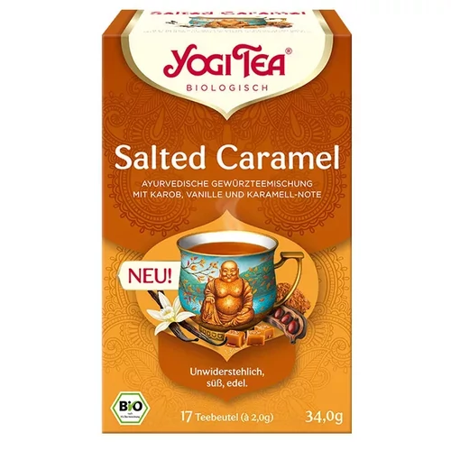YOGI TEA BIO Sós karamell tea 17x2 g – bio fűszertea, koffeinmentes